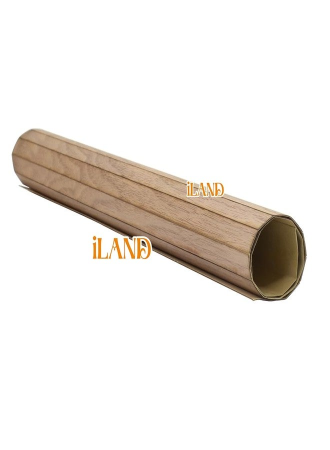 iLAND Dollhouse Flooring 17”x11” 2pcs, Miniature Dollhouse Accessories fit Dollhouse Furniture on 1:12 Scale and 1:6 sacle (Classic Walnut) - Image 3